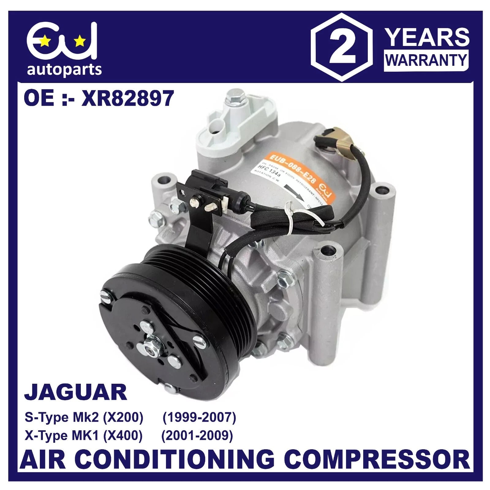 AIR CON AC COMPRESSOR PUMP FOR JAGUAR S-TYPE X200 X-TYPE X400 2.5 2.7 3.0 PETROL