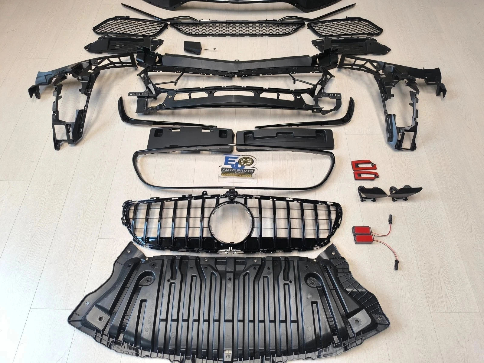 FOR MERCEDES CLS W218 X218 C218 AMG STYLE FRONT BUMPER KIT W/GT GRILLE 2015-2017
