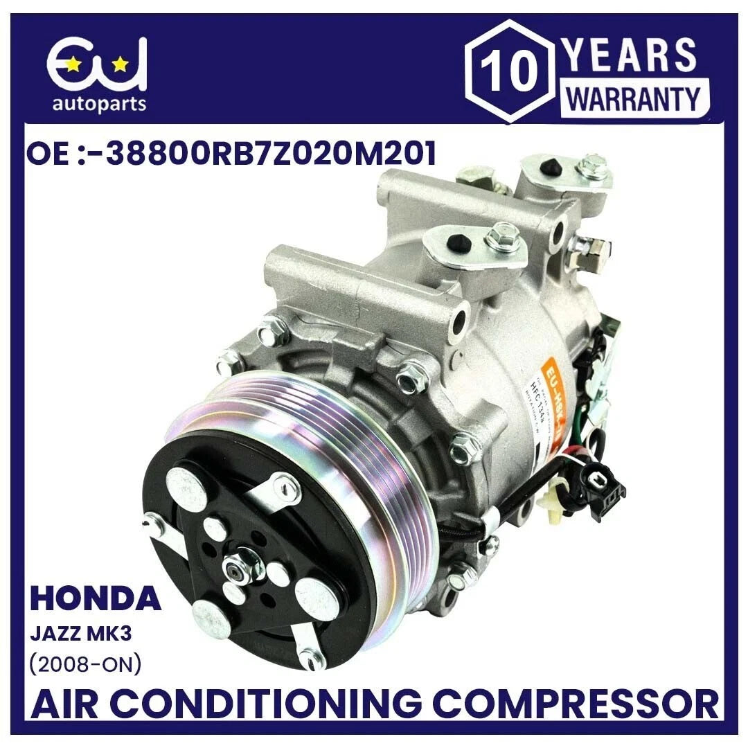 AIR CON AC A/C COMPRESSOR PUMP FOR HONDA JAZZ MK3 1.2 1.3 1.4 38810RB0006 2008+
