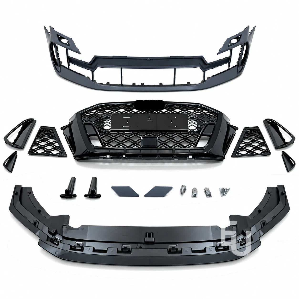 LCI 2025+ RS3 CONVERSION FRONT BUMPER BODYKIT FOR AUDI A3 S3 8V 2016-2020 SEDAN