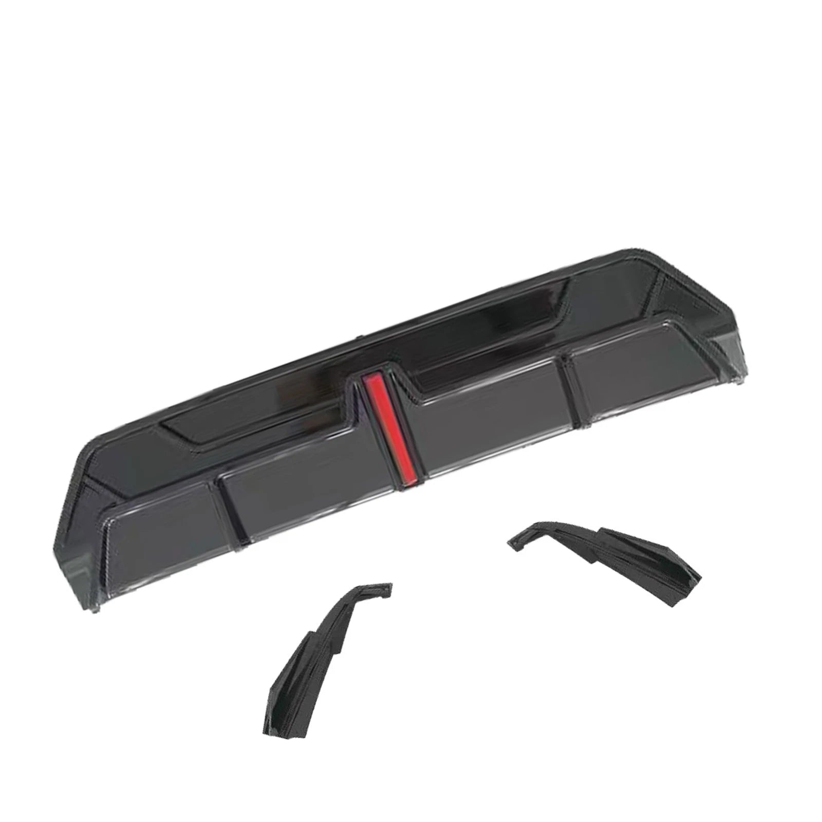 FOR BMW 3 SERIES G20 G21 LCI M SPORT GLOSS REAR DIFFUSER WITH LED TAILPIPE 2022+