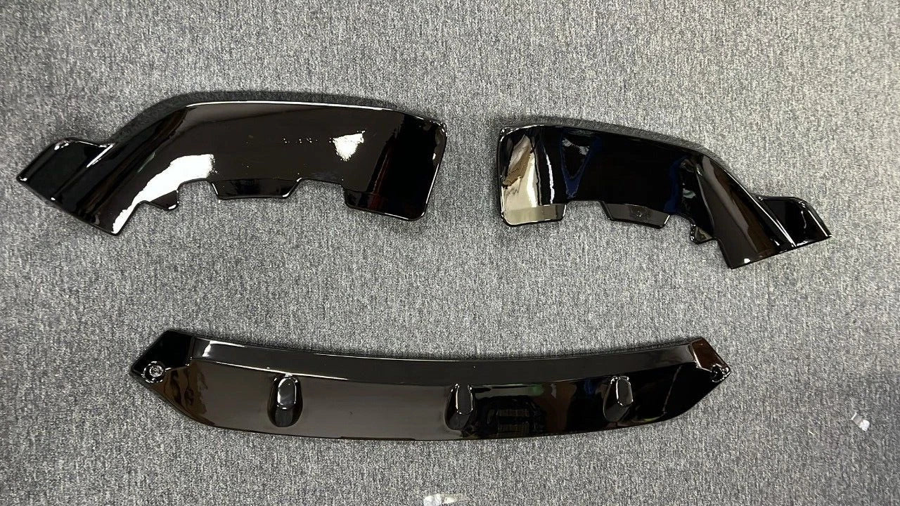 FOR BMW X6 G06 M SPORT FRONT BUMPER SPLITTER LIP SPOILER GLOSS BLACK 2019+