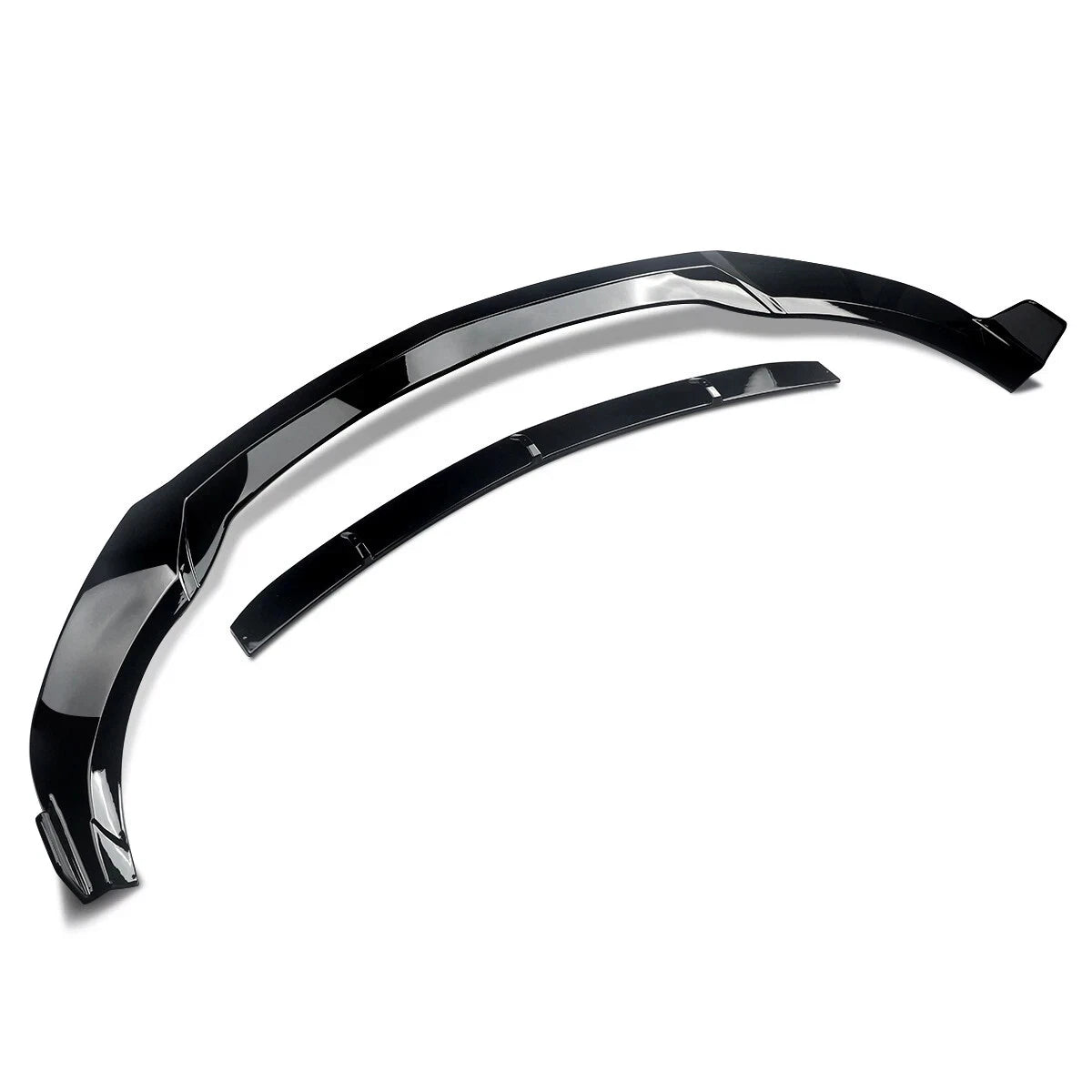 FOR MERCEDES A CLASS W176 A45 STYLE FRONT SPLITTER LIP GLOSS BLACK 2015-2018