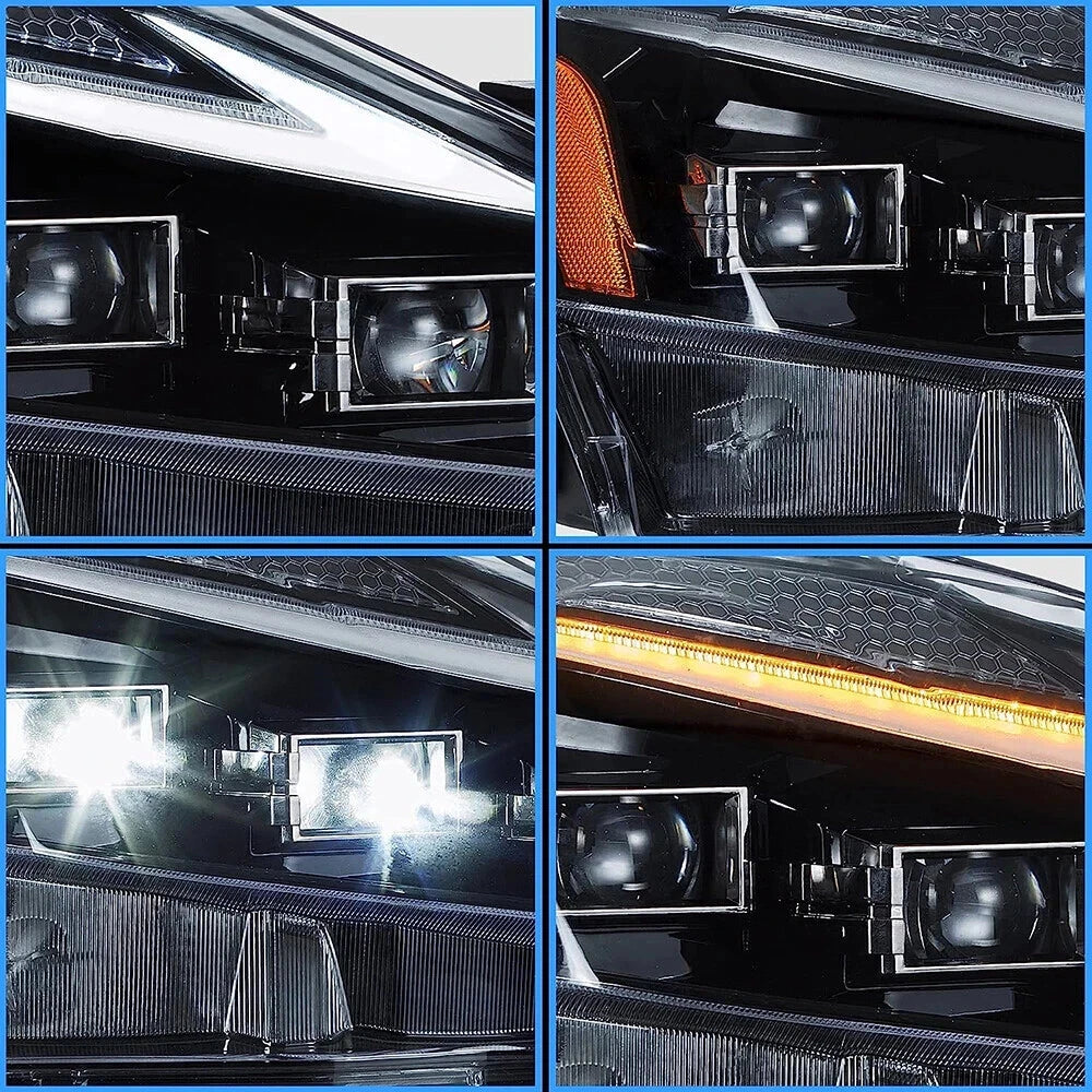 PAIR HEADLIGHTS PROJECTOR LED DRL FOR 2006-2013 LEXUS IS250 IS350 ISF W/STARTUP
