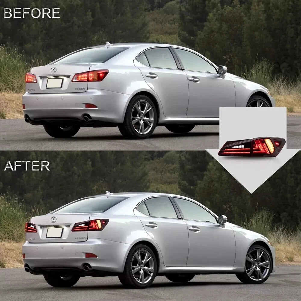 SEQUENTIAL REAR LED TAIL LIGHTS LAMPS LAMP FOR LEXUS ISF IS250 IS350 2006-2013