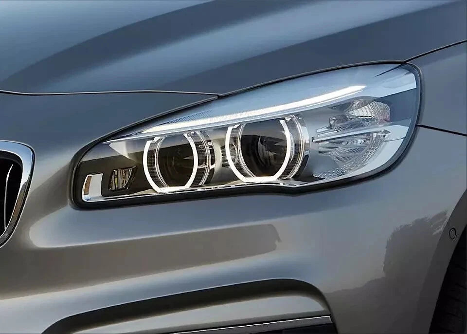FOR BMW F45 F46 PAIR RIGHT LEFT FRONT HEADLIGHT HEADLAMP LENS COVER 2016-2019