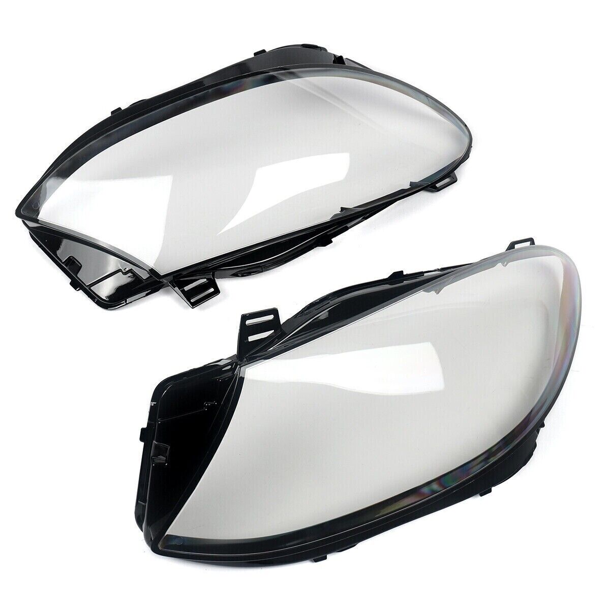 PAIR HEADLIGHT LENS HEADLAMP COVER FOR MERCEDES-BENZ GLE CLASS W166 2015-2019