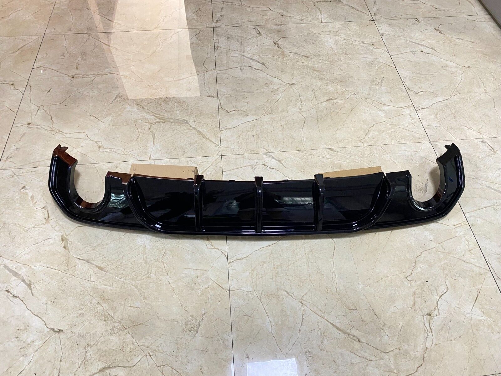 FOR BMW 4 SERIES G26 M SPORT GRAN COUPE REAR DIFFUSER VALANCE GLOSS BLACK 2021+