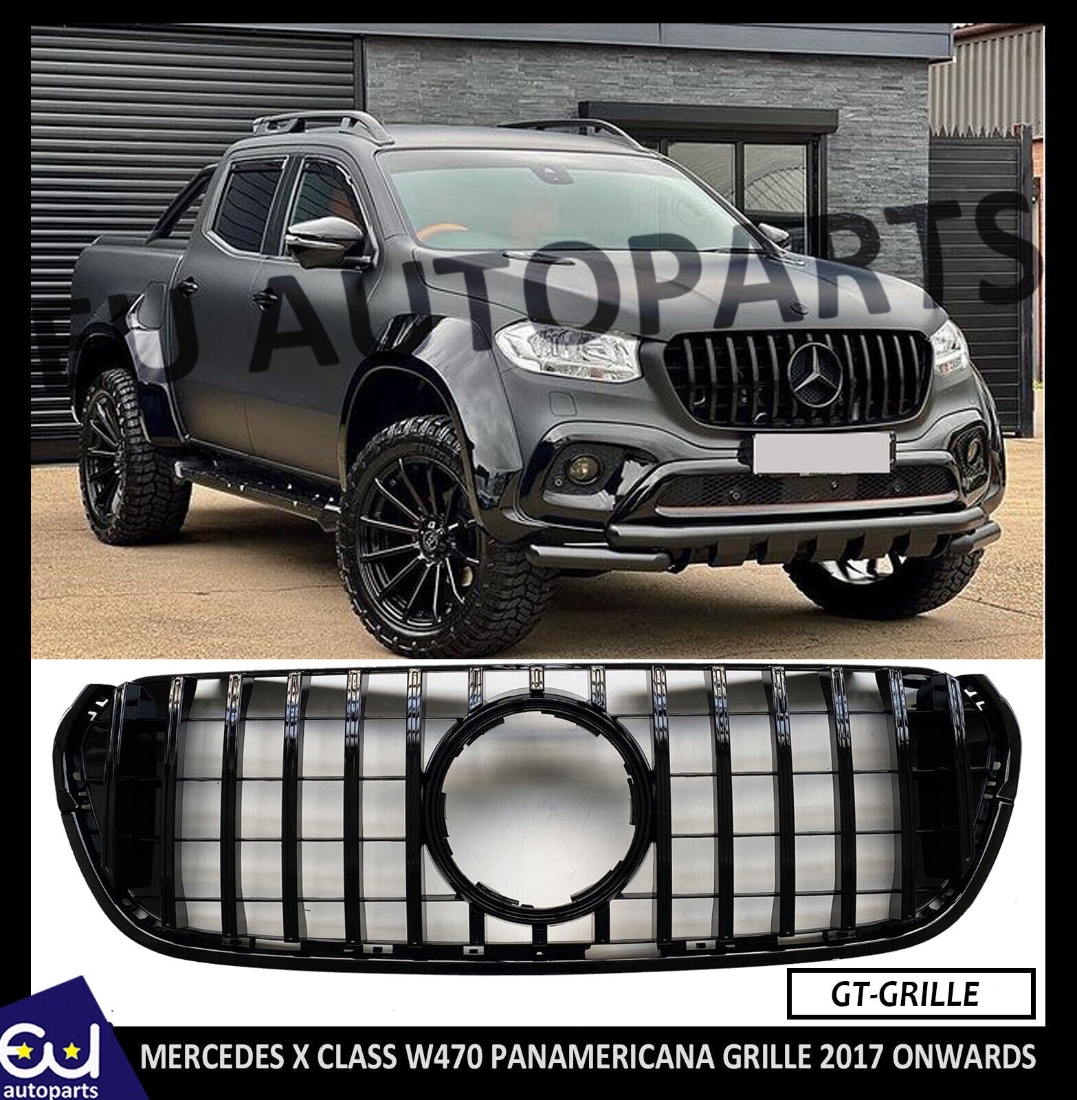 GT PANAMERICANA GRILLE GRILL FOR MERCEDES X CLASS PICK UP TRUCK BR470 W470 X470