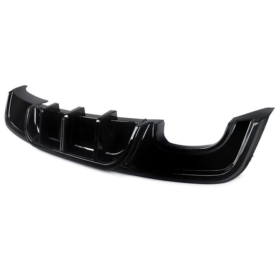 FOR BMW 1 SERIES E82 COUPE M SPORT REAR DIFFUSER GLOSS BLACK 07-13 WITH LED