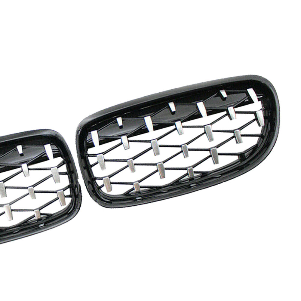 FOR BMW 3 SERIES E90 E91 SEDAN DIAMOND FRONT KIDNEY GRILL GRILLE FACELIFT 09-12
