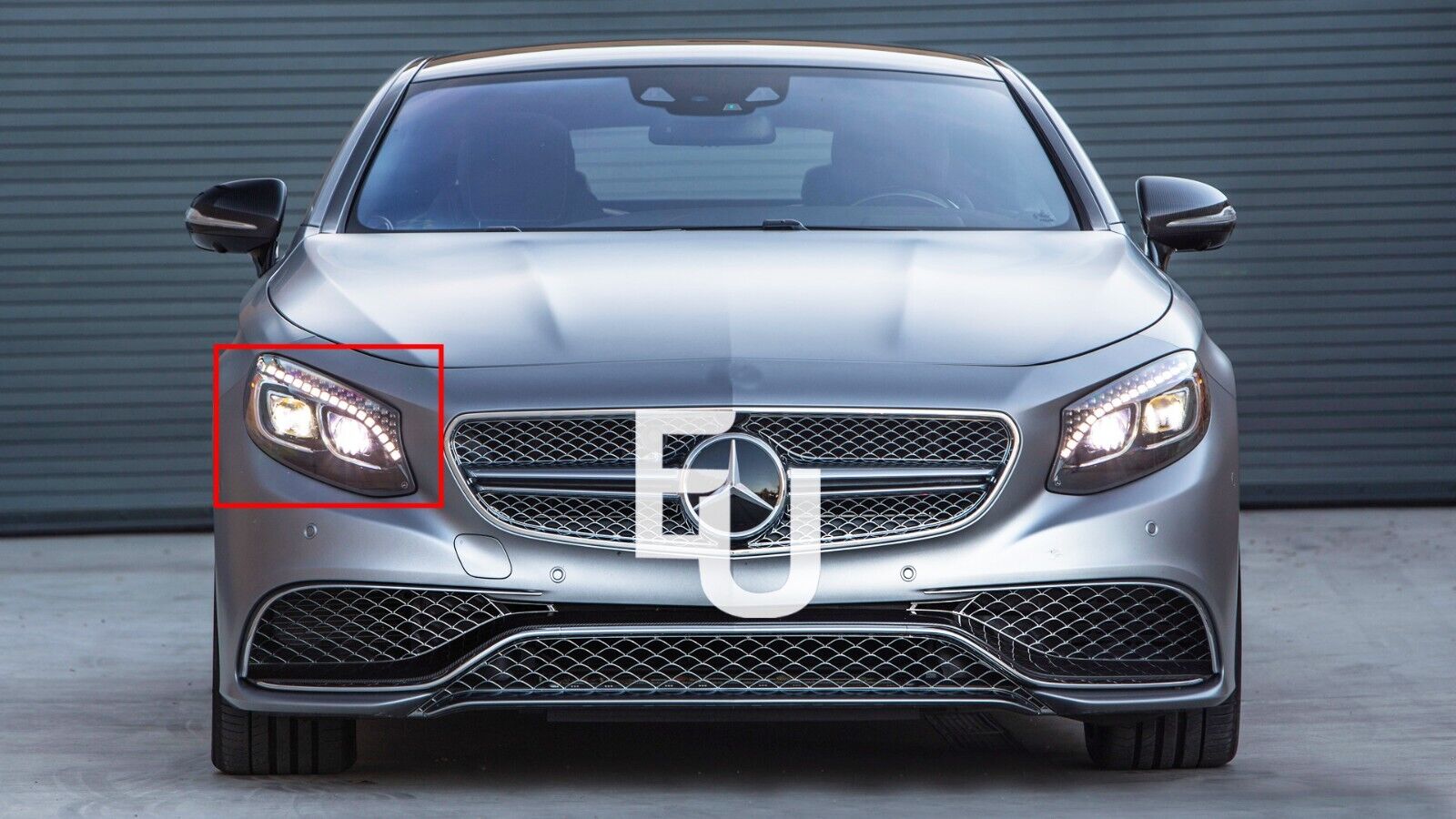 HEADLIGHT GLASS LENS COVER FOR MERCEDES S-CLASS W222 14-17 RIGHT DRIVER SIDE