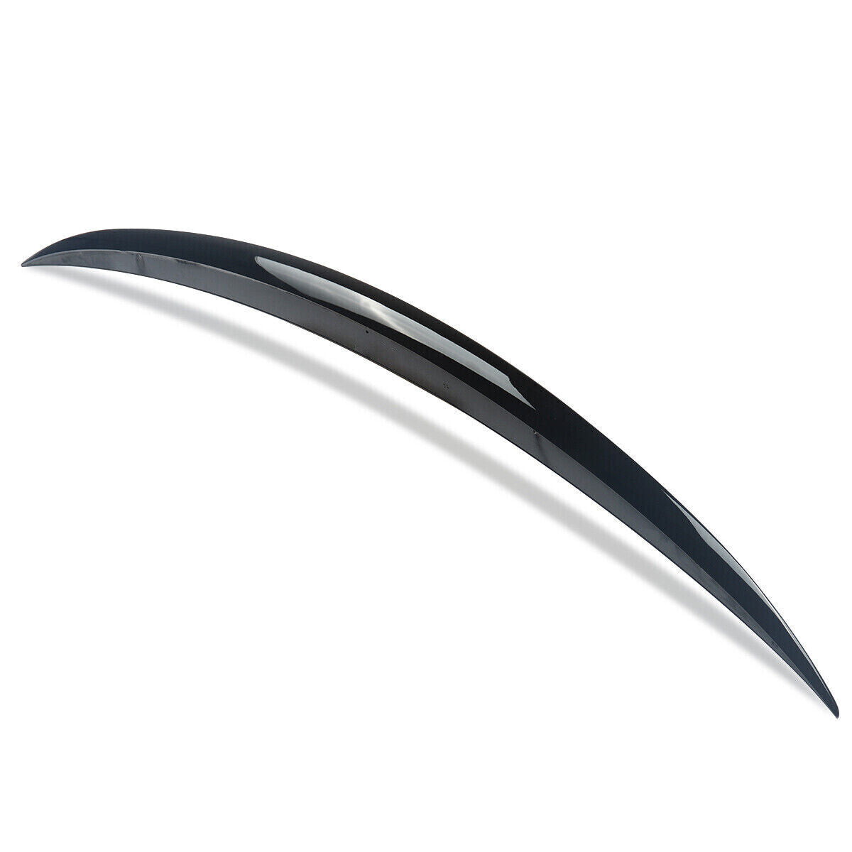 FOR MERCEDES E CLASS W213 SALOON C63 STYLE BOOT SPOILER GLOSS BLACK 2016-2020