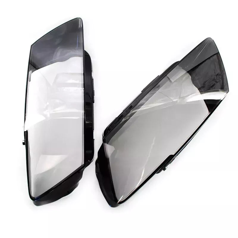 FOR AUDI Q5 8R LEFT RIGHT SIDE PAIR FRONT HEADLIGHT HEADLAMP LENS COVER 2012-17