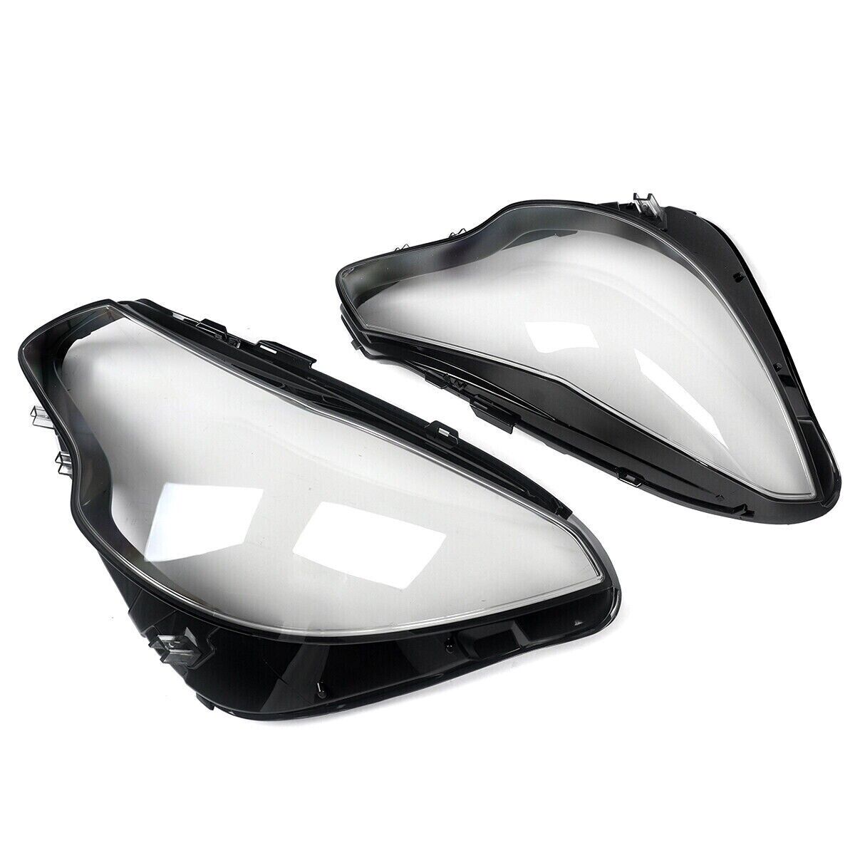 FOR 2013-16 MERCEDES E CLASS C207 W207 HEADLIGHT LENS HEADLAMP COVER LEFT+RIGHT