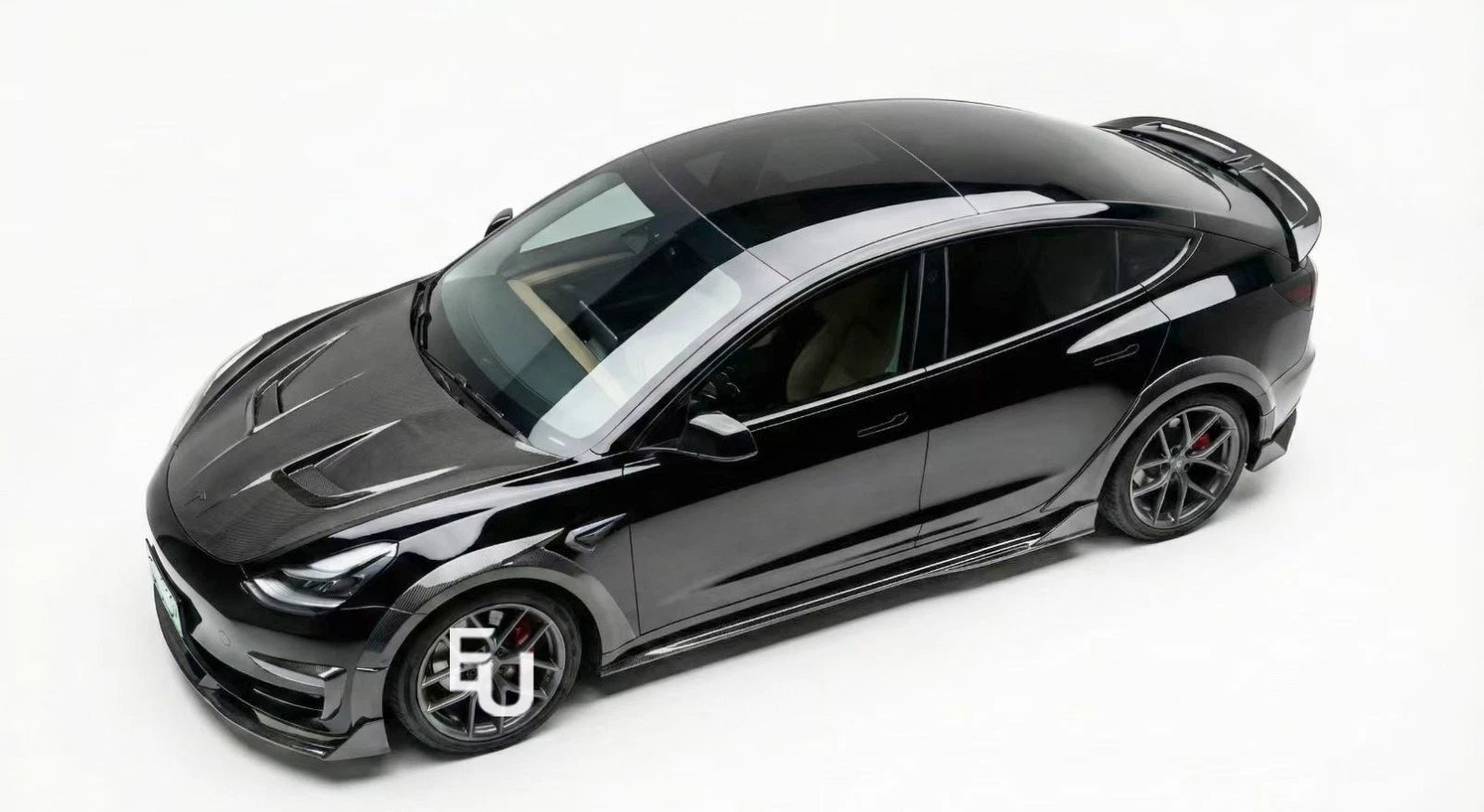 BRAGE DESIGN WIDE BODY BODYKIT WITH WHEEL ARCH FRONT SPLITTER FOR TESLA MODEL 3
