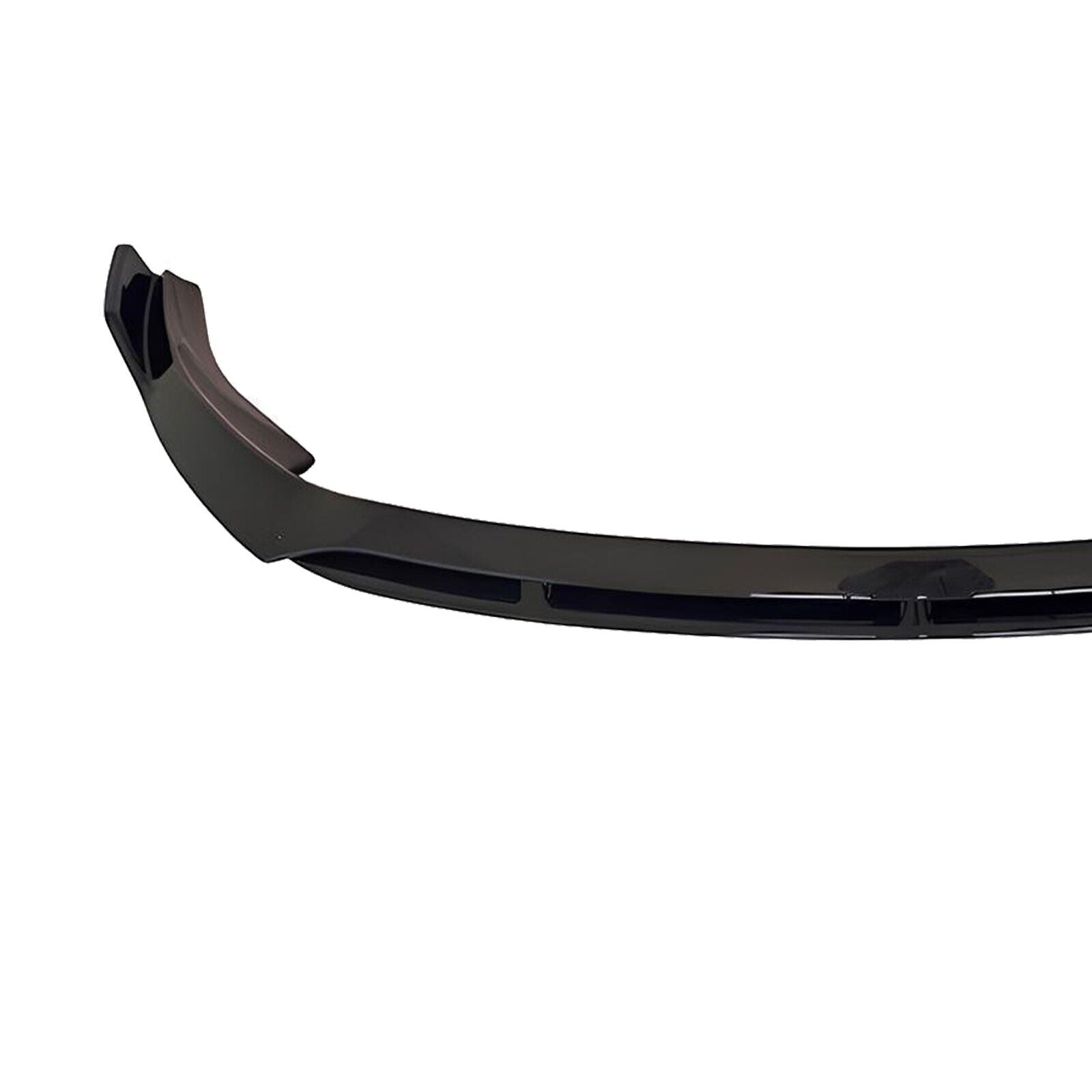 FRONT LIP SPLITTER B STYLE GLOSS BLACK FOR MERCEDES C CLASS W205 C205 A205 2019+