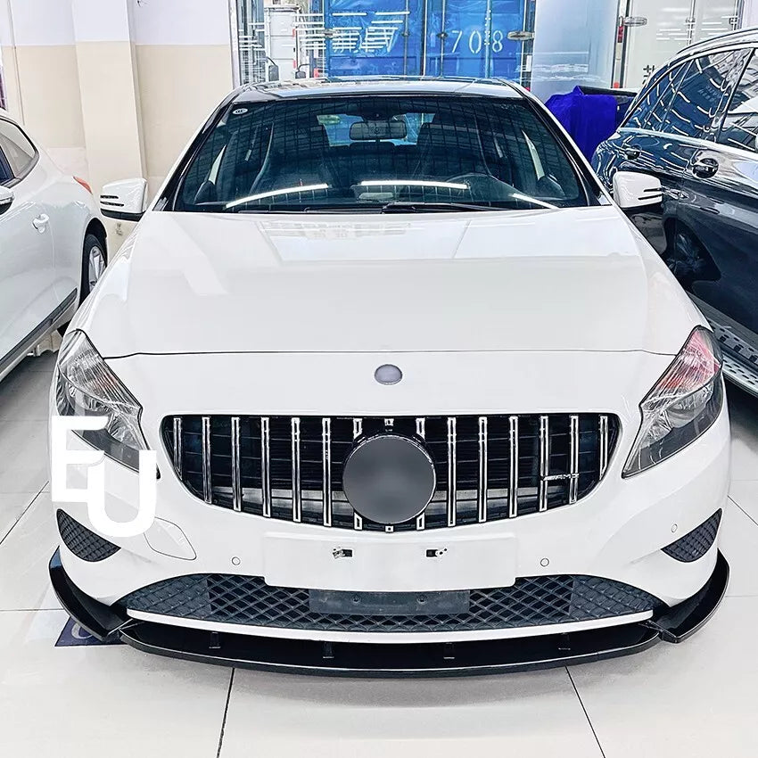 FOR MERCEDES A CLASS W176 SE FRONT SPLITTER SPOILER BUMPER LIP VALANCE 12-15