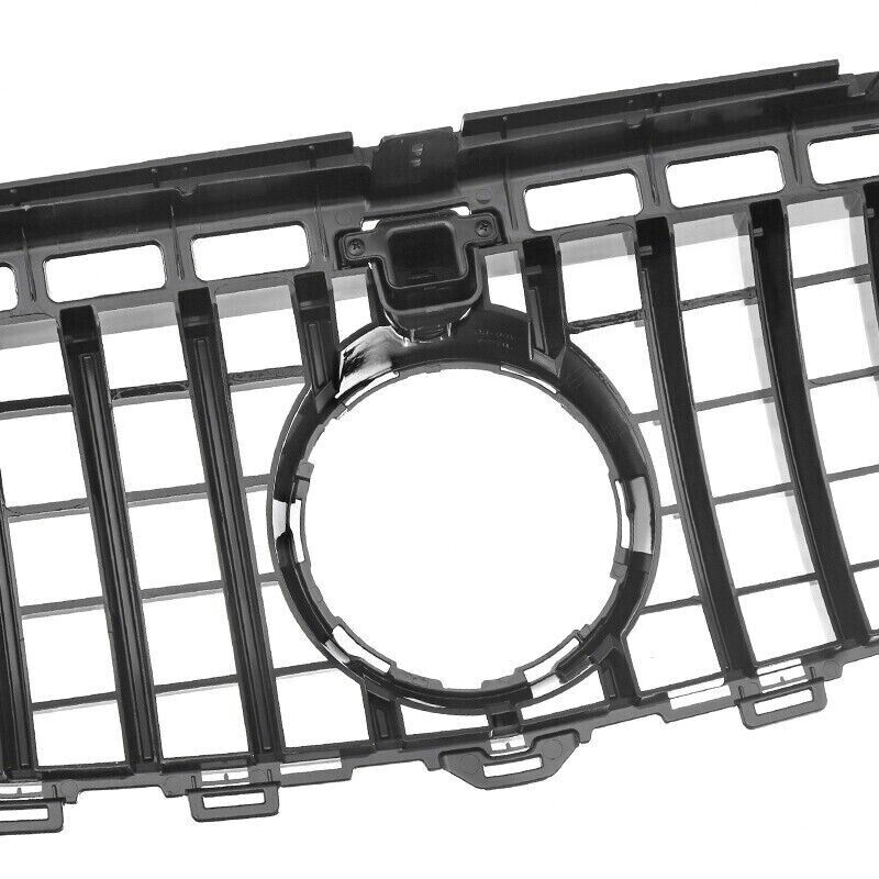 FOR MERCEDES E CLASS W213 C238 FRONT GRILLE GRILL GT R STYLE SILVER CHROME 16-20