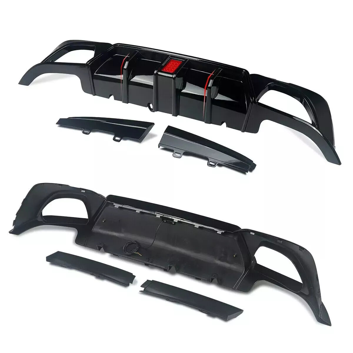 FOR BMW 3 SERIES G20 BODY KIT BODYKIT FRONT SPLITTER LIP SIDE SKIRT REAR DIFFUSER W/ LIGHT