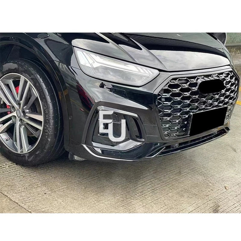 FOR AUDI Q5 FRONT BUMPER MOLDING LOWER TRIM 2021-2024 FACELIFT BLACK