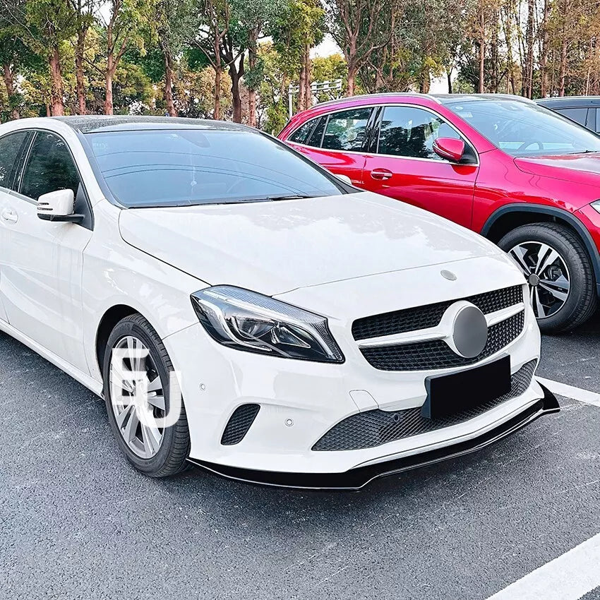 FRONT SPLITTER LIP FOR MERCEDES A CLASS W176 SE FACELIFT STANDARD LCI 2015-2018