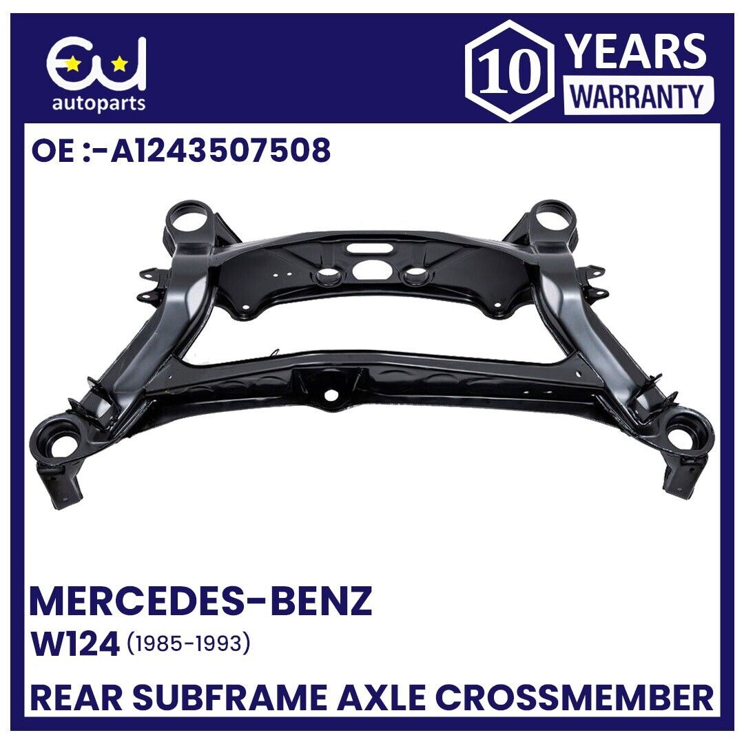 REAR AXLE SUBFRAME CROSSMEMBER FOR MERCEDES W124 S124 1984-1997 (WITHOUT BUSHES)