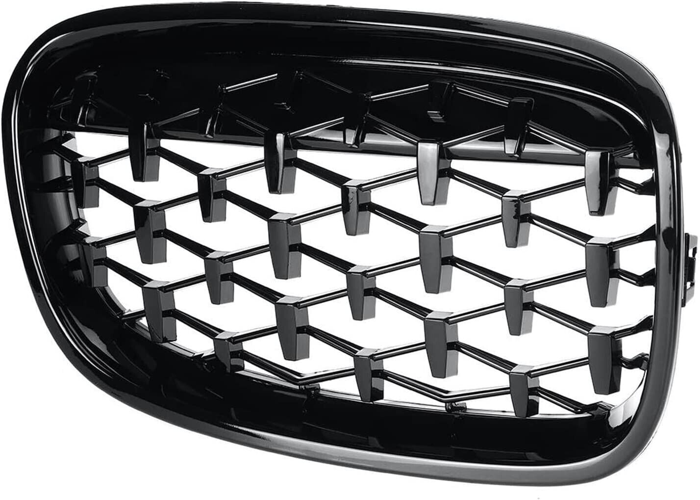 FOR BMW 1 SERIES F20 F21 GLOSS BLACK FRONT KIDNEY DIAMOND GRILL GRILLE 11-14