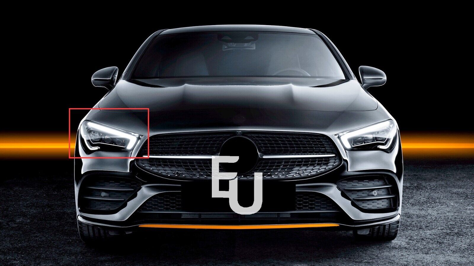 RIGHT SIDE RH HEADLIGHT LAMP GLASS LENS COVER FOR MERCEDES CLA C117 W117 17-19