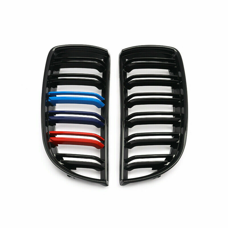 BMW 3-SERIES E90 E91 M COLOR KIDNEY TWIN DUAL GRILLE GLOSS OEM FOR 2005-2007