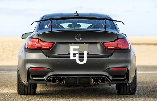 REAR BOOT UNIVERSAL SPOILER WING RS3 RS4 RS5 FOR AUDI A3 A4 A5 A6 A7 CARBON LOOK