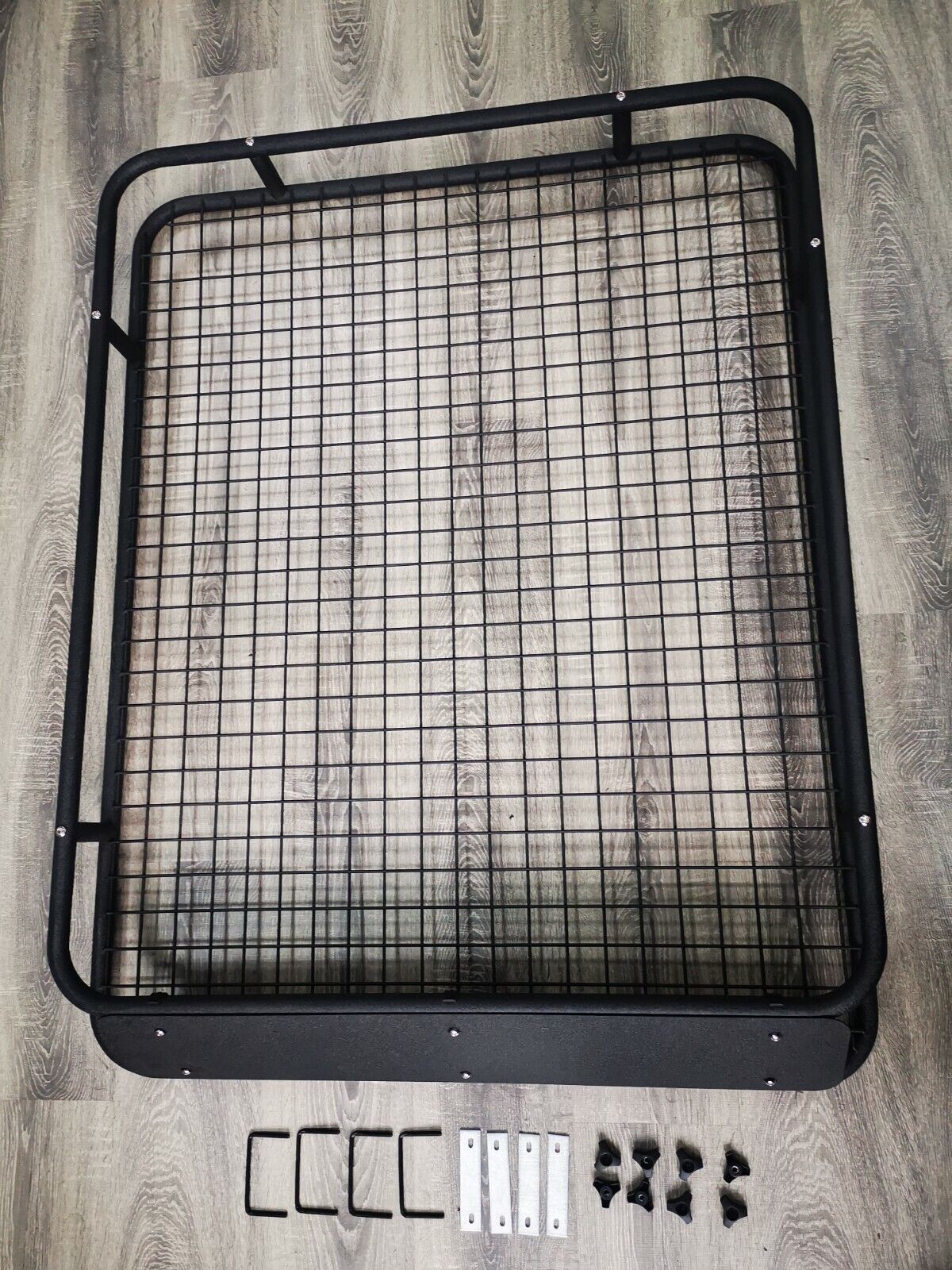 UNIVERSAL ROOF BASKET STEEL CARGO LUGGAGE TRAY FOLDING CARRIER RACK 1.6M X 1M