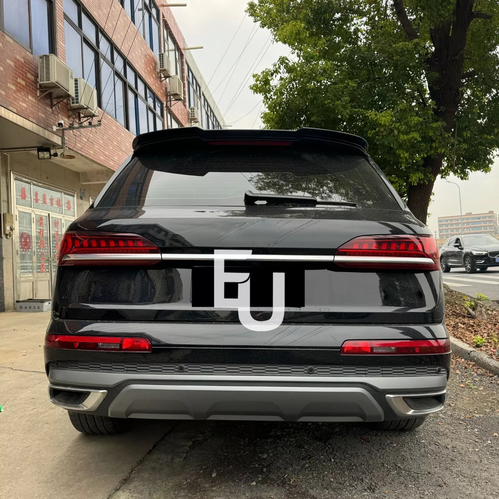 REAR ROOF BOOT WING SPOILER LIP GLOSS BLACK FOR AUDI Q7 SQ7 S LINE 4M 2020+
