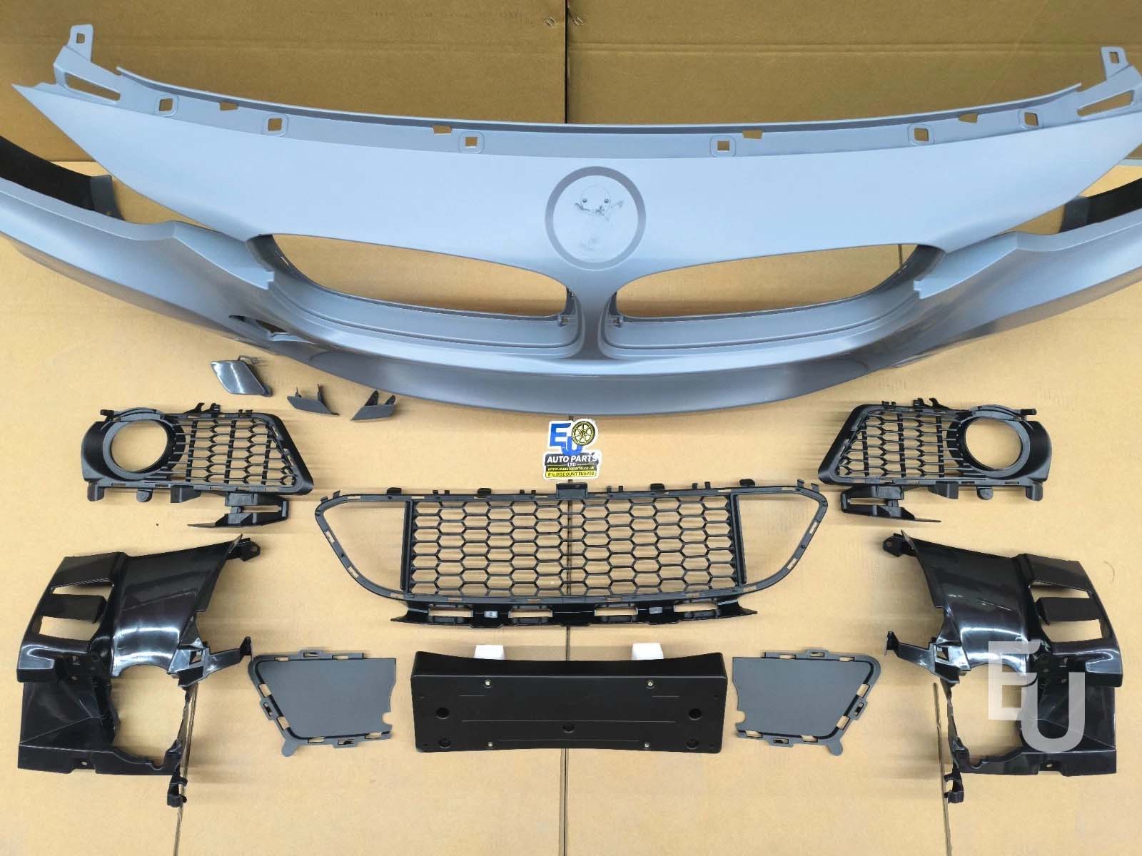 FOR BMW 3 SERIES F30 F31 M SPORT LOOK FRONT BUMPER BODYKIT W/PDC GRILL 2015-2019