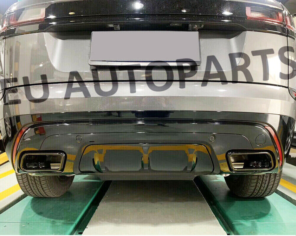FOR RANGE ROVER VELAR REAR BUMPER DIFFUSER LIP R DYNAMIC LOOK BODYKIT BLACK