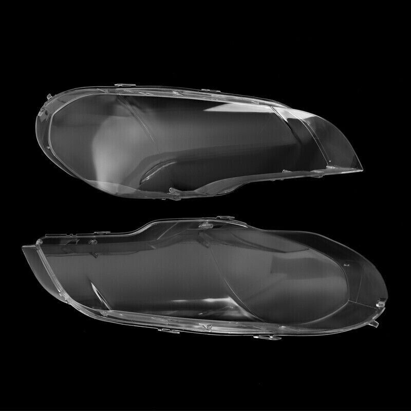 FOR BMW X5 E70 2007-2013 PAIR CAR HEADLIGHT LENS COVER HEADLAMP LEFT+RIGHT SIDES