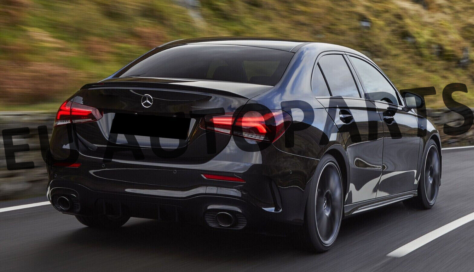 FOR MERCEDES A CLASS V177 SALOON AMG A35 LOOK REAR DIFFUSER TAILPIPES 2019+