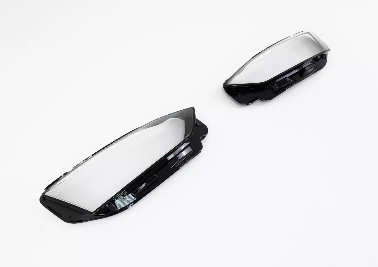 FOR AUDI A5 LEFT RIGHT SIDE PAIR FRONT HEADLIGHT HEADLAMP LENS COVER 2020-2023