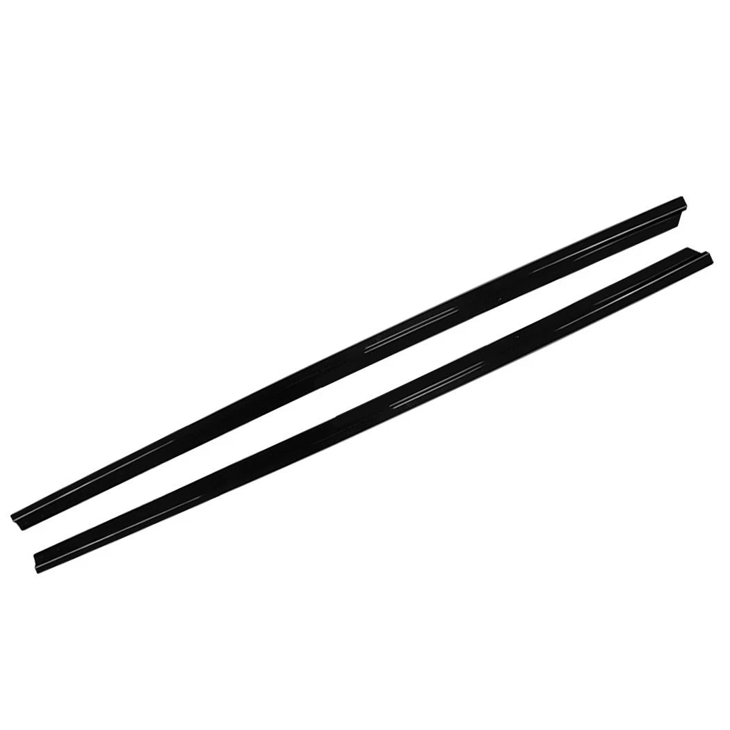 FOR VW POLO MK5 2009-2017 SE STANDARD SIDE SKIRT EXTENSION BLADES GLOSS BLACK