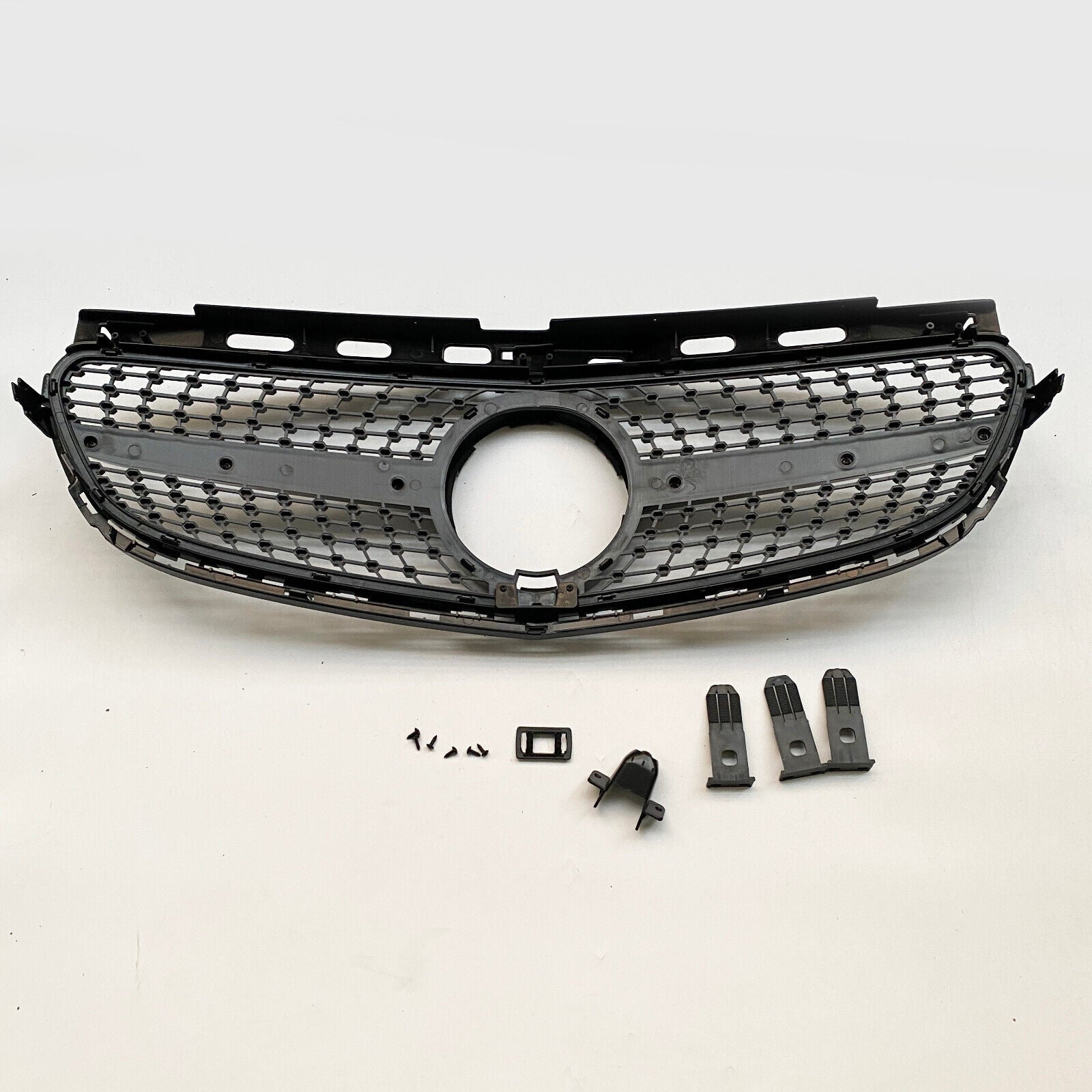 FOR MERCEDES E CLASS W212 FRONT SILVER DIAMOND GRILLE GRILL 2009-2013
