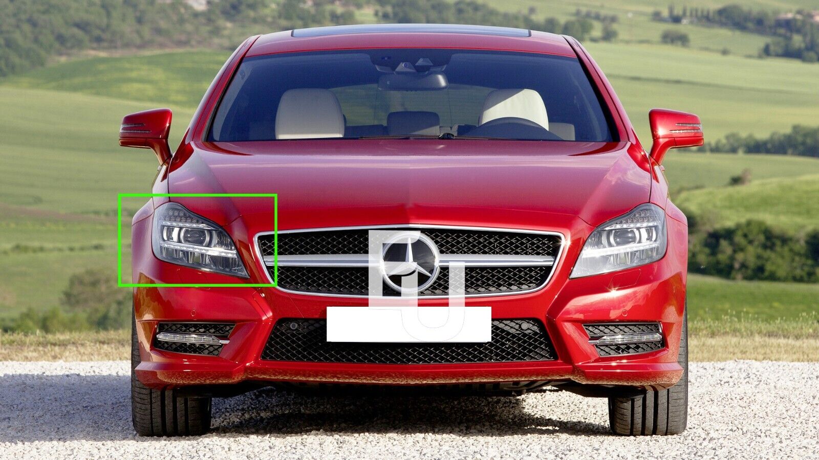 FOR MERCEDES BENZ W218 CLS 10-14 HEADLAMP HEADLIGHT LENS COVER CLEAR RIGHT SIDE