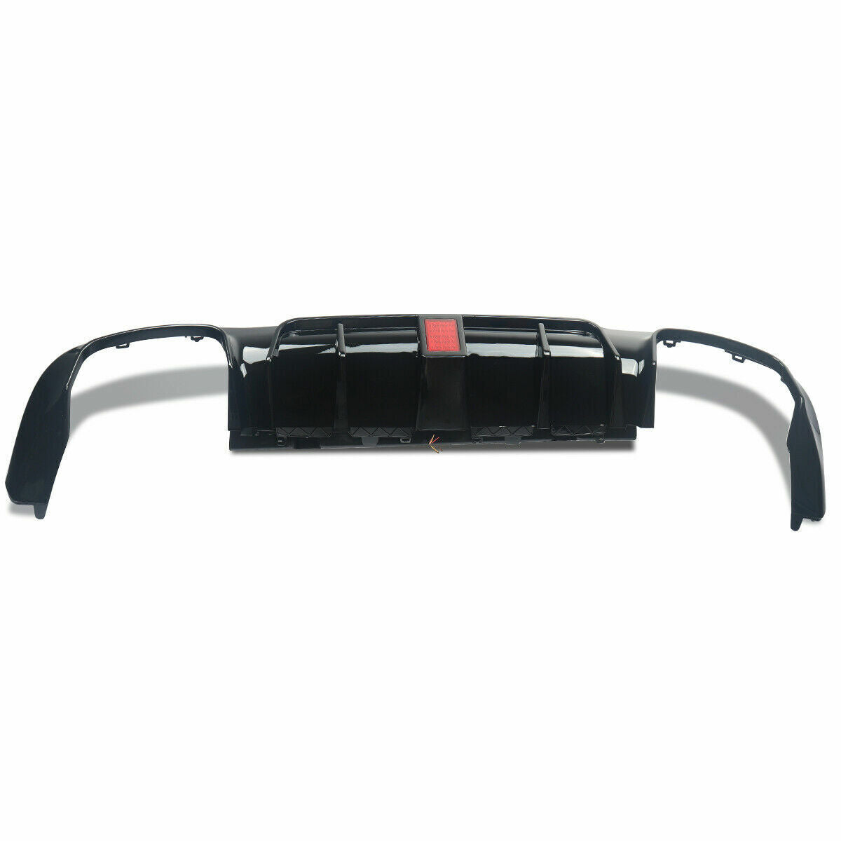 FOR MERCEDES BENZ E CLASS W213 REAR DIFFUSER AND TAIL PIPE F1 LOOK GLOSS BLACK