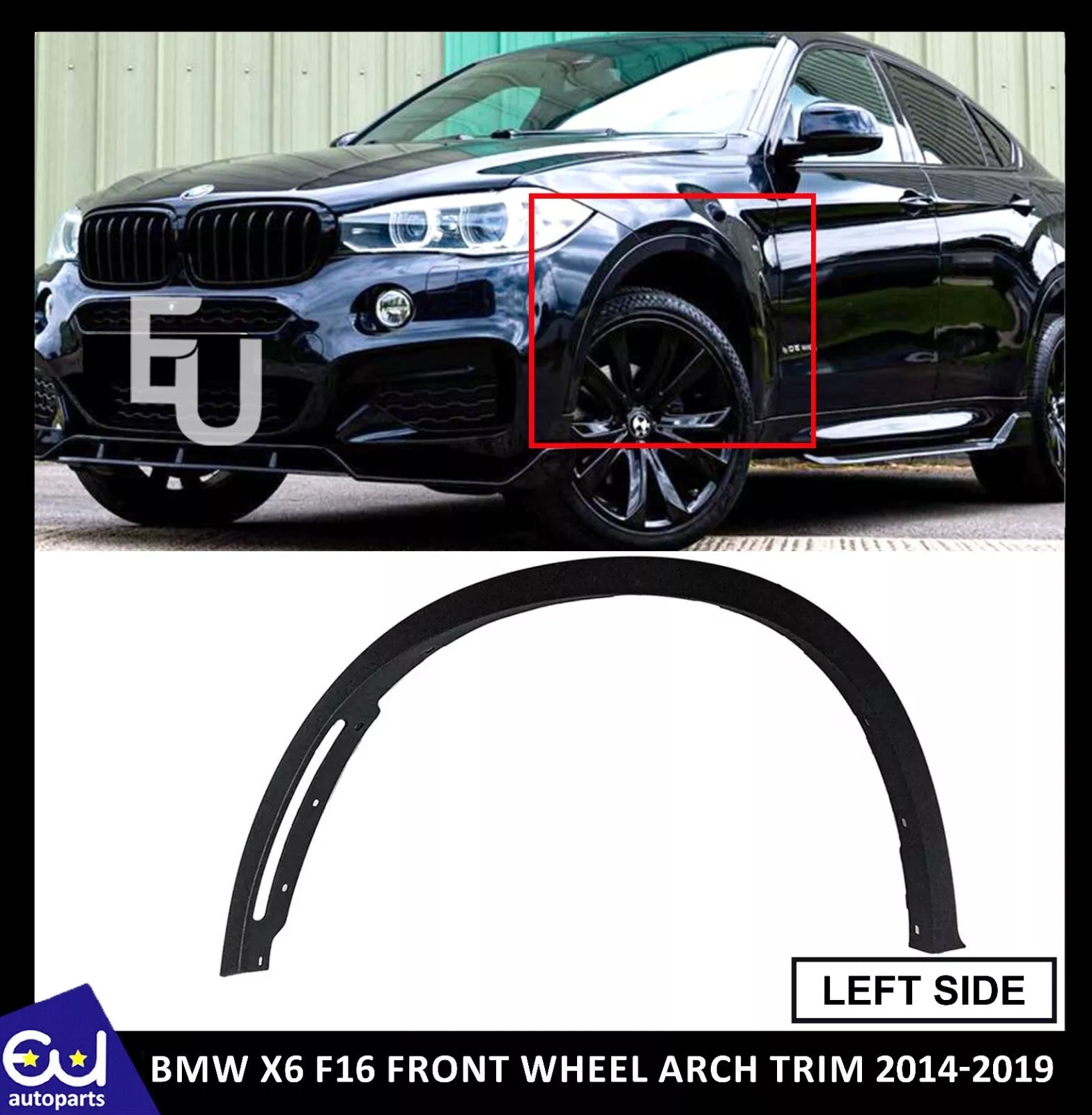 FRONT LEFT WHEEL ARCH MOULDING TRIM FOR BMW X6 F16 2014-2019 7319843