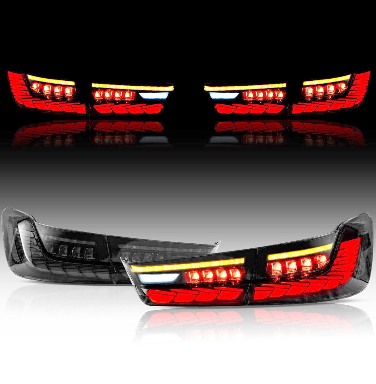 FULL LED TAIL LIGHTS LAMP LAMPS FOR BMW 3 SERIES G20 G80 GTS 2019+ W/ANIMATION