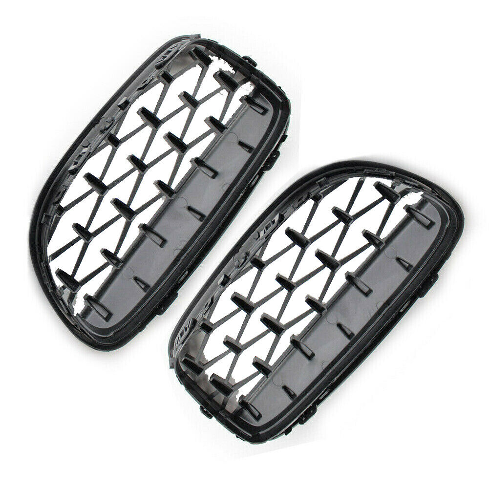 FOR BMW 3 SERIES E90 E91 SEDAN DIAMOND FRONT KIDNEY GRILL GRILLE FACELIFT 09-12