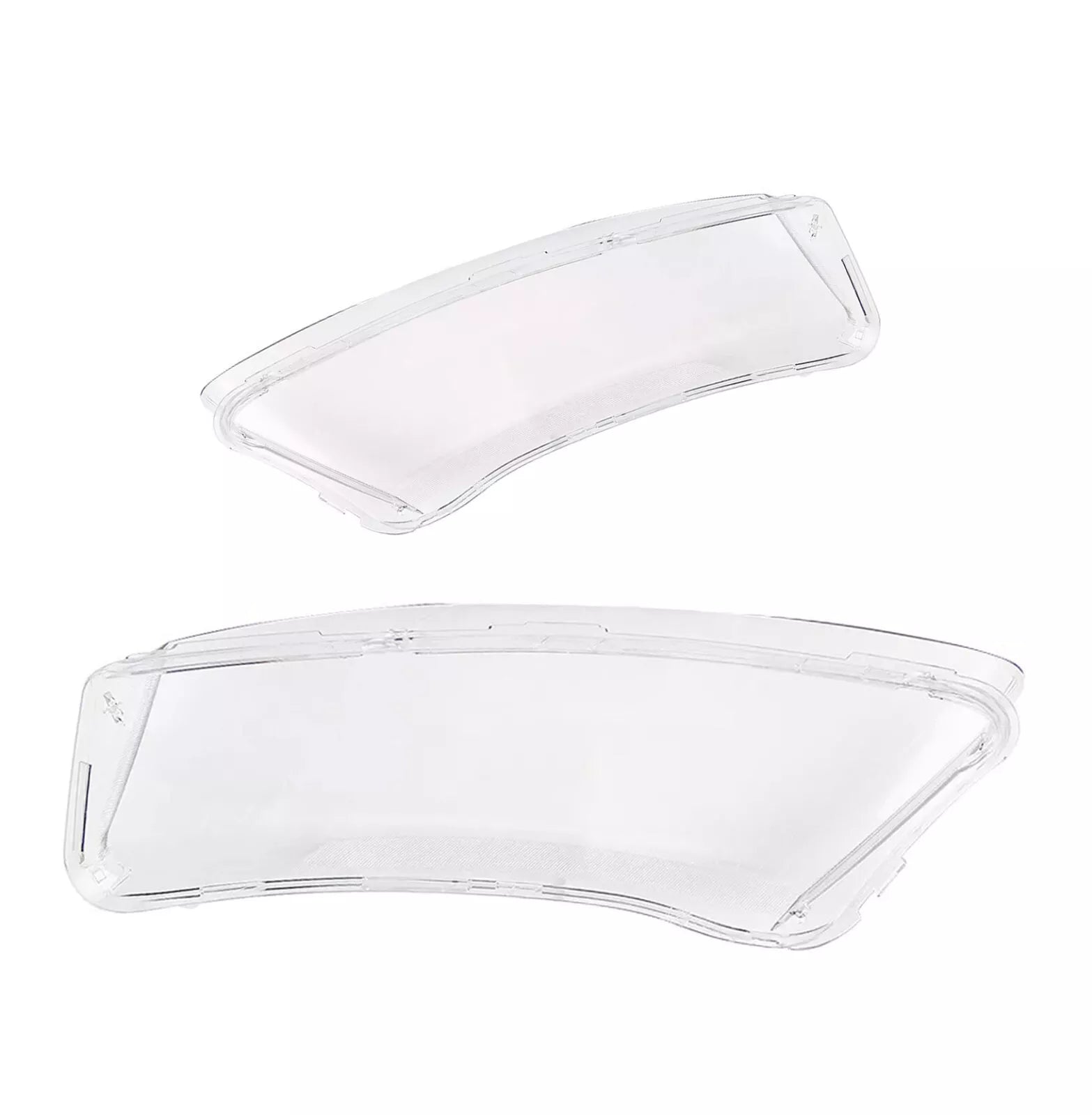 FOR AUDI A6 C6 LEFT RIGHT SIDE PAIR FRONT HEADLIGHT HEADLAMP LENS COVER 2006-11