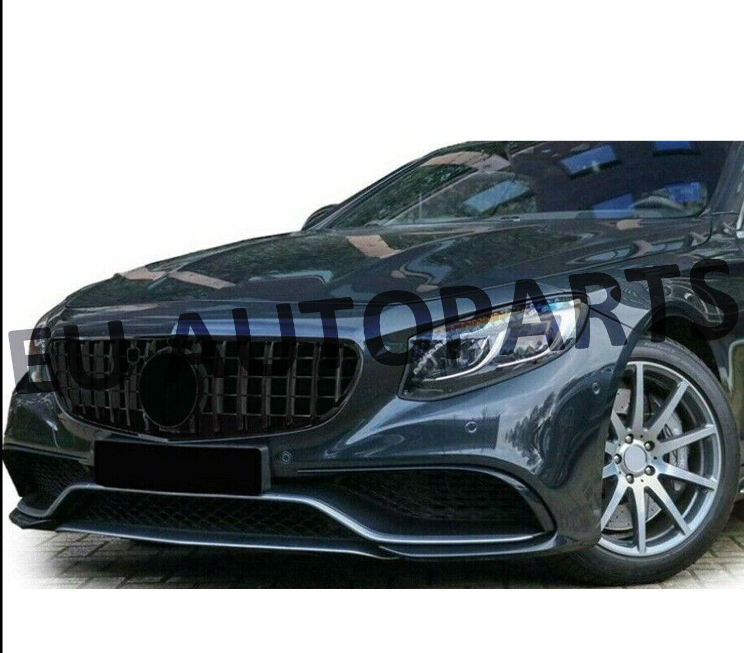 FOR MERCEDES S CLASS COUPE C217 PANAMERICANA GT FRONT GRILLE GRILL BLACK 2014-17
