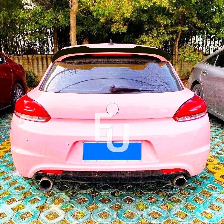 REAR ROOF SPOILER LIP WING BODY KIT FOR VW SCIROCCO TSI TDI R 08-14 GLOSS BLACK
