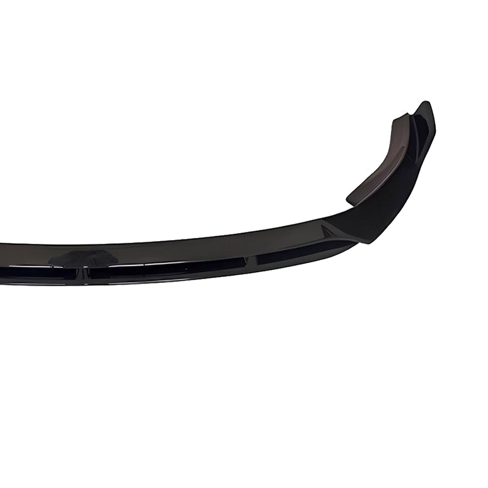 FRONT LIP SPLITTER B STYLE GLOSS BLACK FOR MERCEDES C CLASS W205 C205 A205 2019+