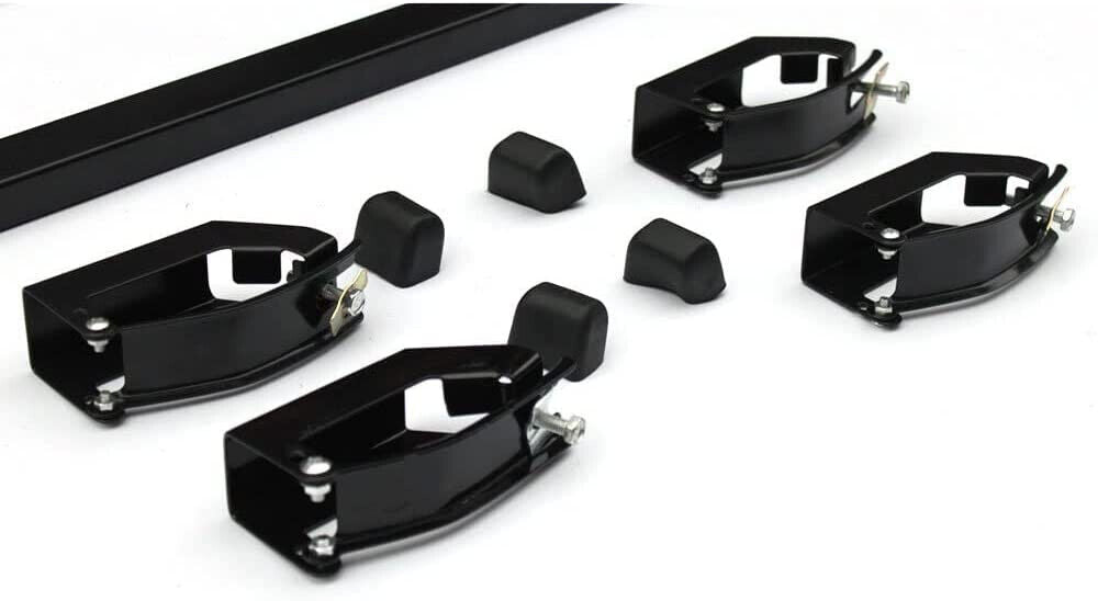 UNIVERSAL CAR ROOF RACK BASKET TRAY LUGGAGE CARGO CARRIER ALUMINIUM BLK 140CM